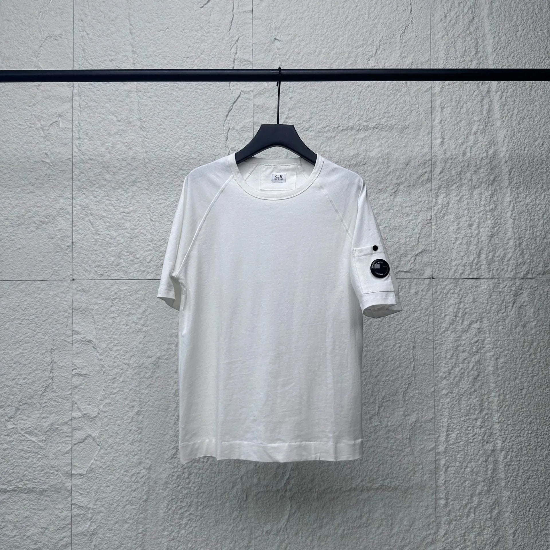 CP Company T-shirt New CP Summer American Korean Style Casual Loose round Neck Pullover Double Yarn Short Sleeve Male and Female Trendy Brand Half Sleeve T T-shirt