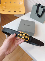 Balenciaga Belt Top version Women's Original Order Belt Fashion Retro Belt BB Distressed Men's Leather Belt Buckle Men and Women Business Casual Belt Belt Men's Leather Belt3.0