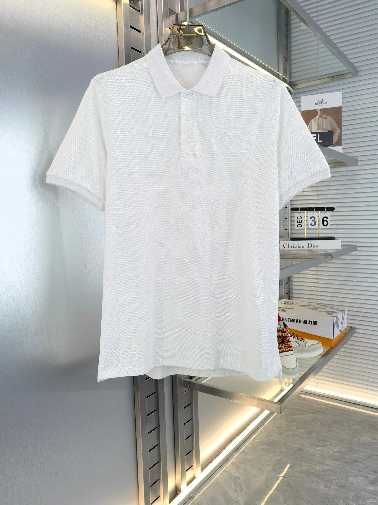 Burberry T-shirt Chest Ring Letter Pattern logo Embroidery POLO Shirt Lapel Short Sleeve25ss New Unisex Commuter Short Sleeve Summer Loose Fit T Business Shirt Plus Size T-Shirt