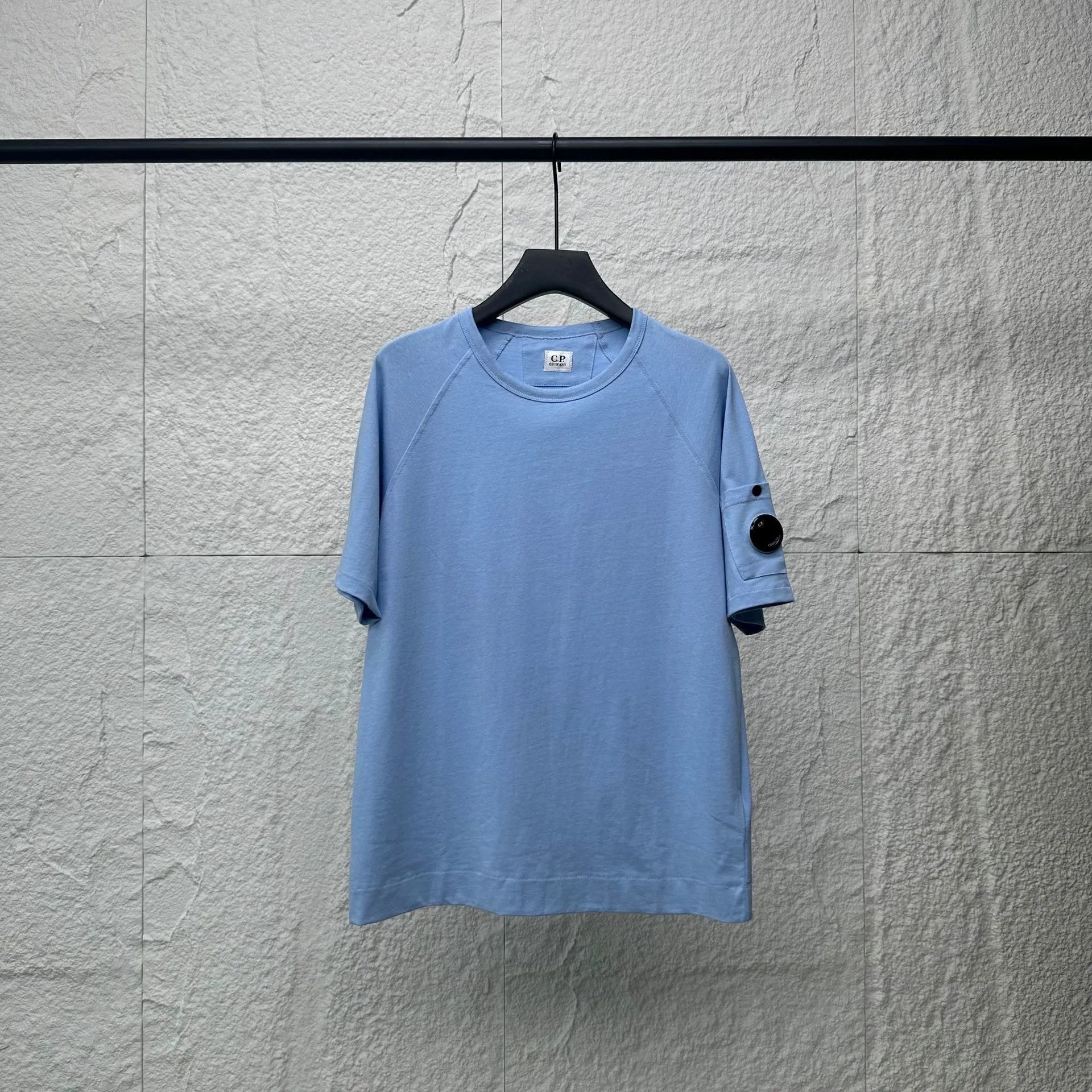 CP Company T-shirt New CP Summer American Korean Style Casual Loose round Neck Pullover Double Yarn Short Sleeve Male and Female Trendy Brand Half Sleeve T T-shirt