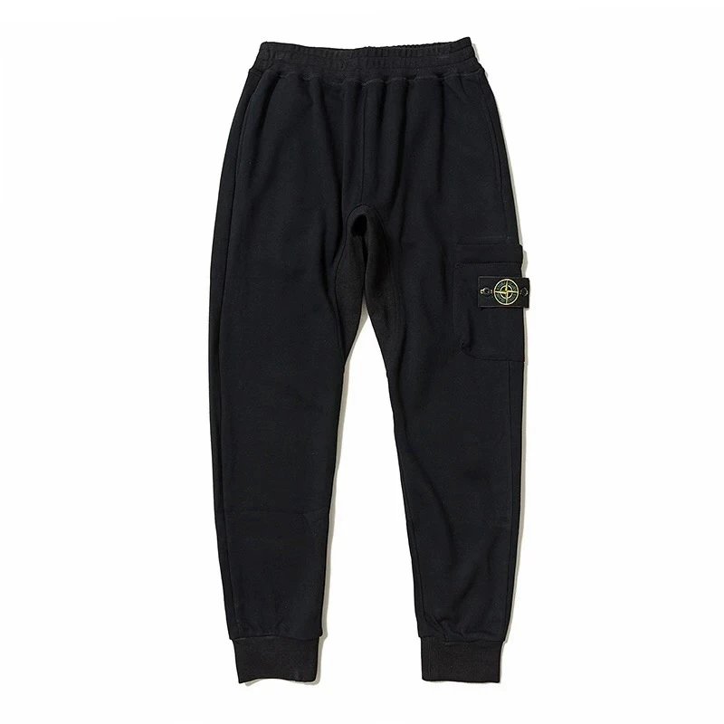 Stone Island Sweatpants Top Version Counter Same Style Pure Cotton Spring and Autumn Pants Men's Casual Sweatpants Loose Track Pants Fashionable Trousers