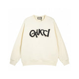 Gucci Hoodie Colorful Chest logo Printed Crewneck Sweatshirt Long Sleeve Base Shirt Outerwear Trendy Unisex Sports Casual Loose Fit Versatile New Autumn Winter Collection