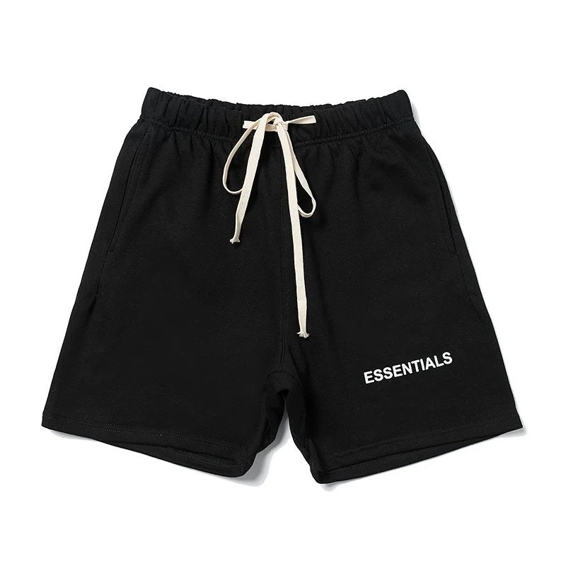 ESSENTIALS Shorts Top Version Double Line Season 7 High Street Casual Loose Reflective Shorts Men