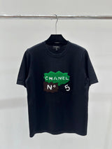 Chanel T-shirt Summer New Knitted T T-shirt Short Sleeve/Black and White Originally Super Versatile Especially Suitable for Summer Wear
2Color3Code sml