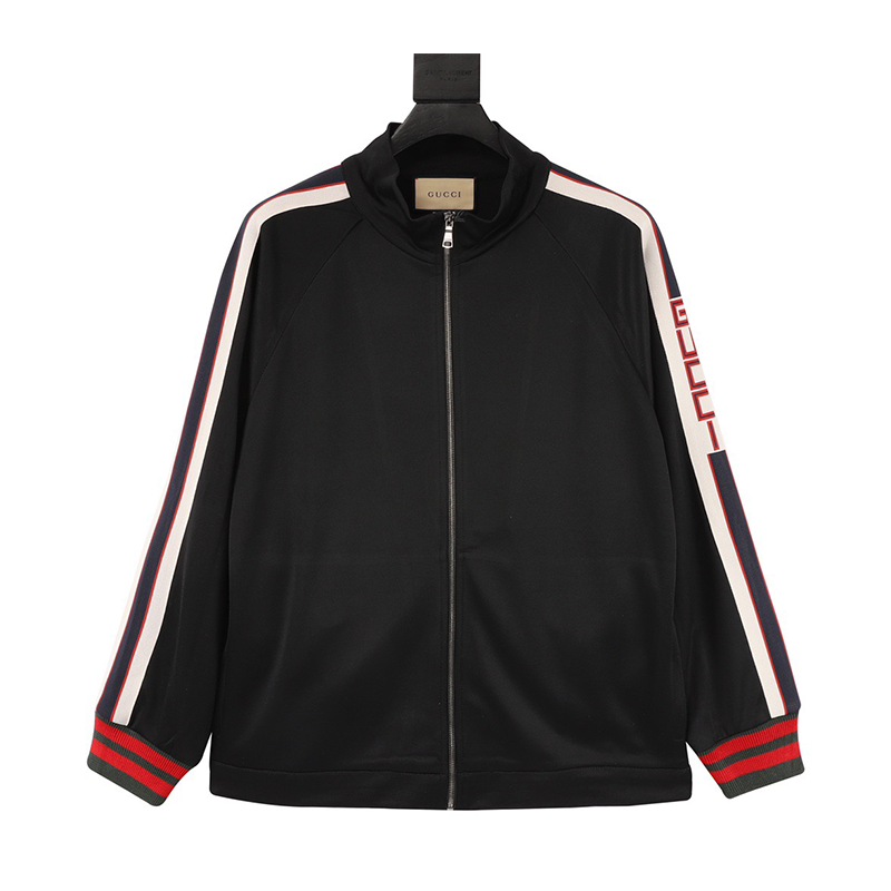 Gucci Jackets Coat Classic Side Ribbon Zipper Coat for Men and Women