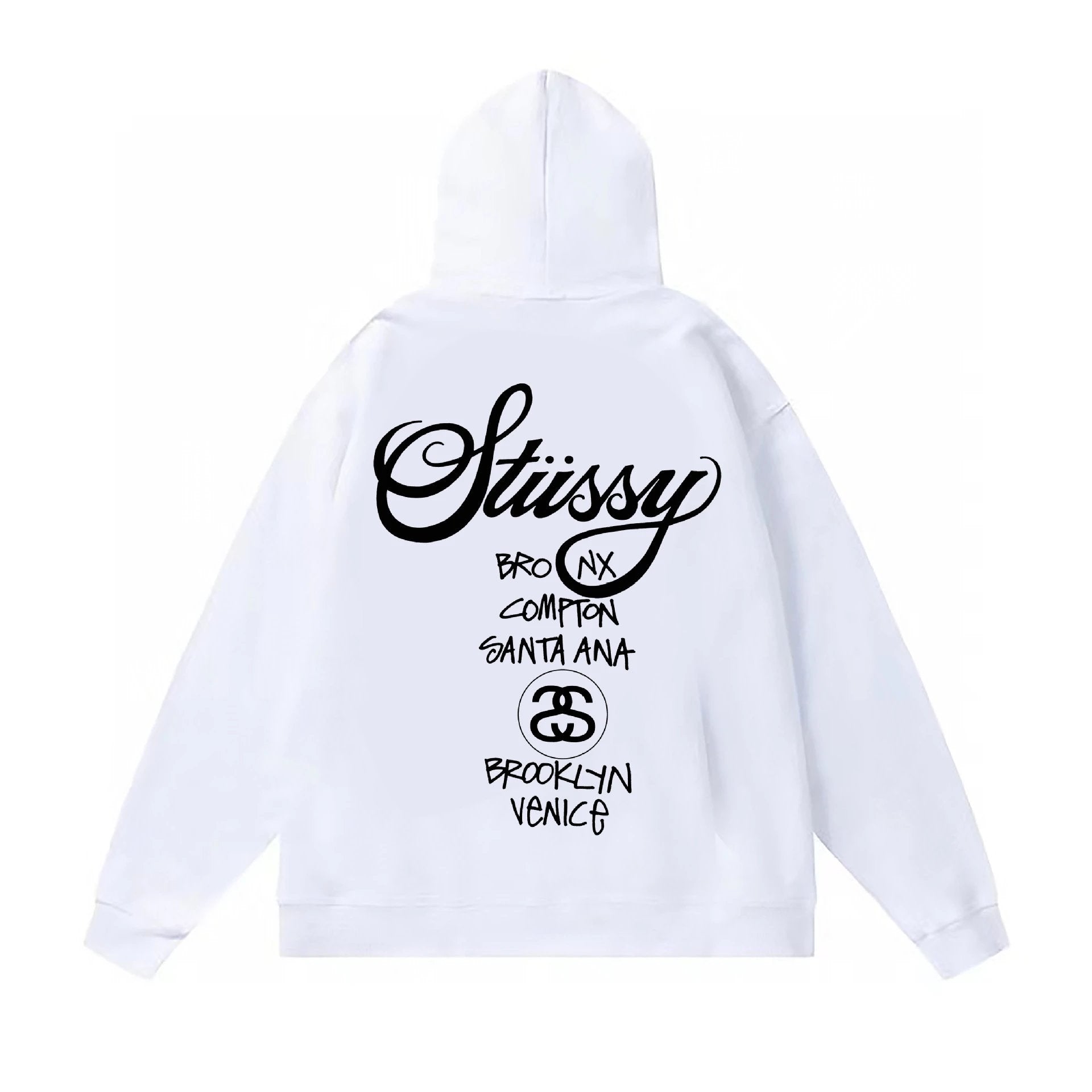 Stussy Hoodie Original Label Delivery2023New Classic Printing Black8Sweater STU World Tour tu Western Youth Pullover