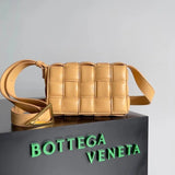 Bottega Veneta Women's Bag Top version 【Original Goods】Classic Woven Square Bag Cassette Pillow Bag Woven Square Bag Bubble Bag Cube Woven Bag Men's and Women's Handbags Same Style Crossbody Bag Shoulder Bag paddedminicassette6GRID Mini Small Pillow Bag