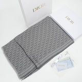 Dior Scarf Full Printed Knitted Jacquard Square Scarf for Men and Women