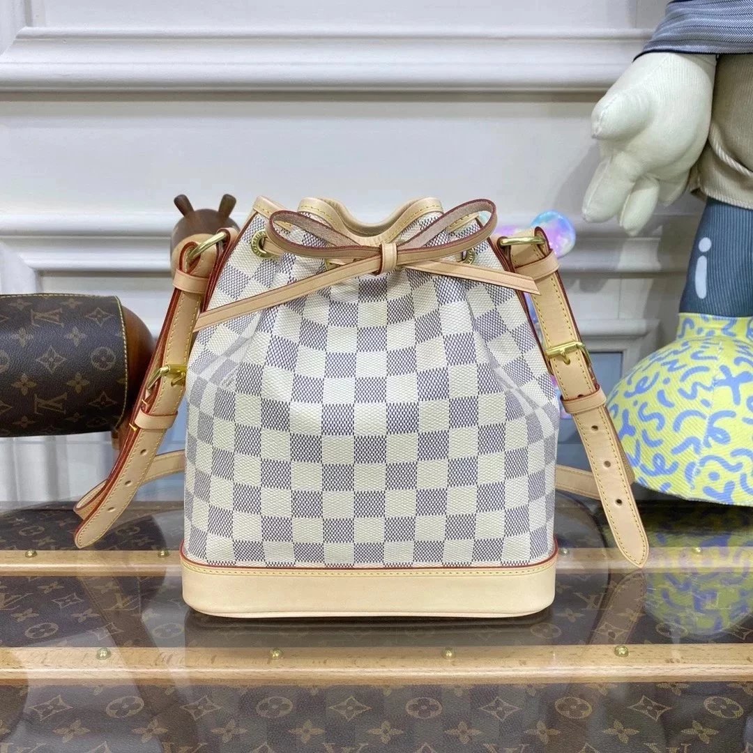 Louis Vuitton LV Women's Bag Top version Classic Bucket Bag M42224M40817NOénoe Drawstring Bucket Bag Coated Canvas Women's Cow Leather Bag Shoulder Bag Crossbody Bag Commuter Bag M40818