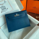 Hermes women's bag Top version 【H Handmade】Women's Bag KellyDanSe22cmevercolor Leather Imported Beeswax Thread Clutch Backpack Waist Bag Shoulder Messenger Bag Gold and Silver Buckle