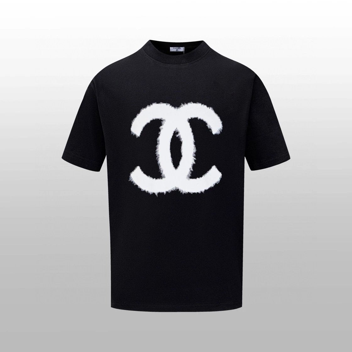 Chanel T-shirt Version Chanel-Style Counter Same Pure Cotton Summer Men's and Women's Same Fashion Loose All-Matching2024New Short Sleeve T T-shirt