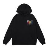 Amiri Hoodie 2024Autumn and Winter New Splash Ink Paint Dripping Effect Letters logo Printed Hoodie Same Style for Men and Women