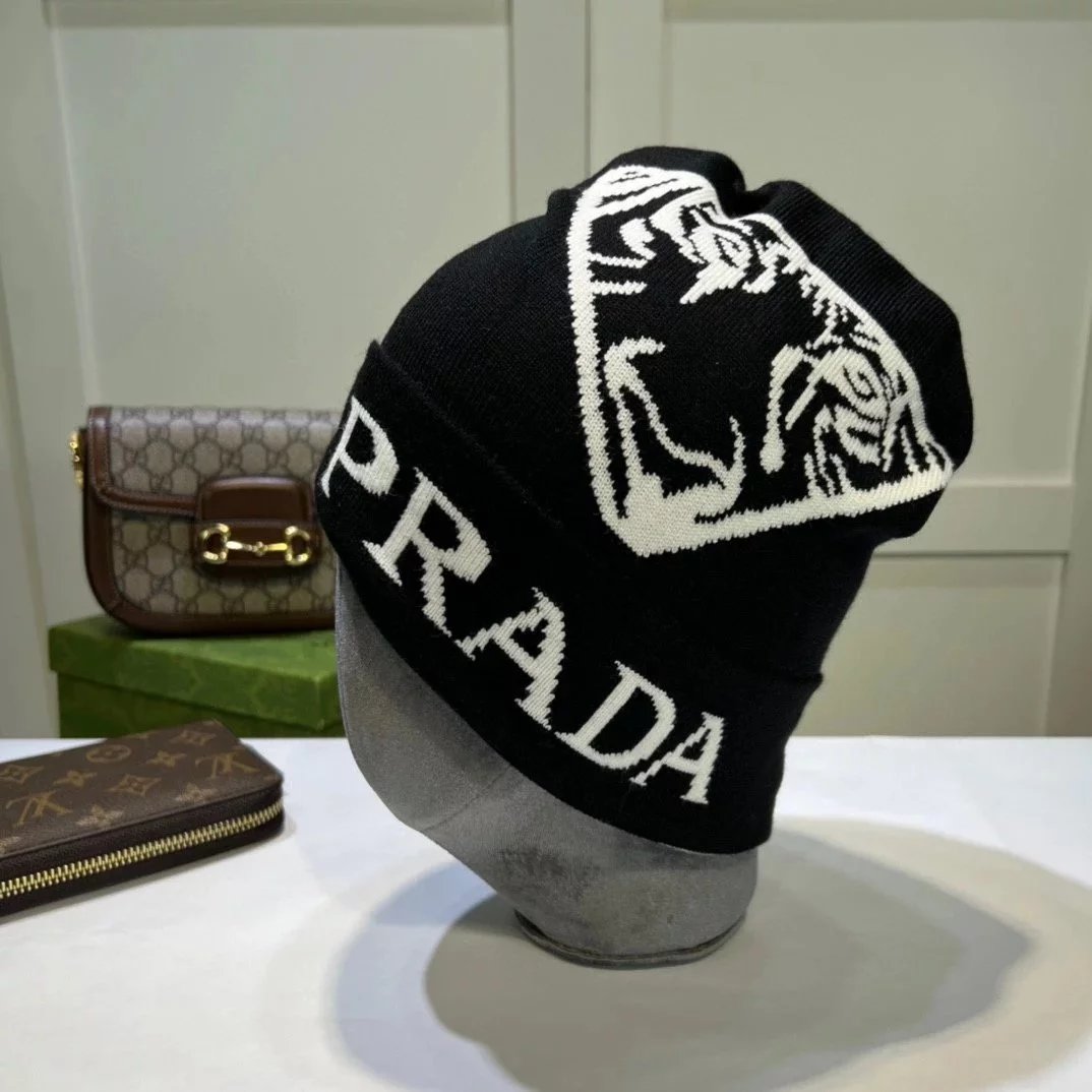 PRADA Hat Fashion Trend Woolen Cap