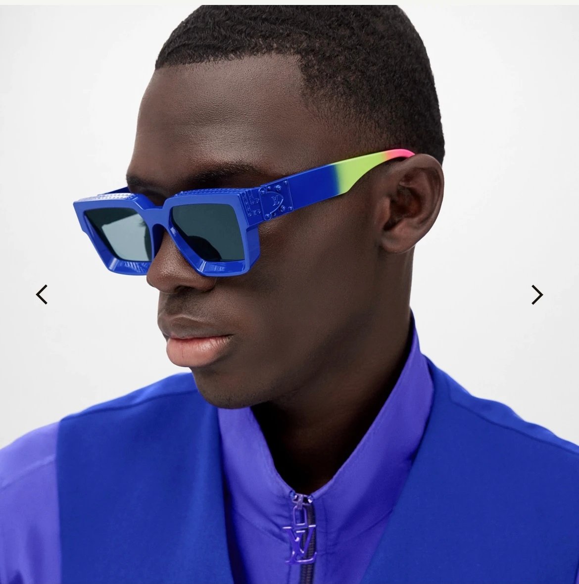 Louis Vuitton LV Sunglasses 0k Rich Man Square Frame Sunglasses Slimming Non-Prescription Unisex Couple Style UV Protection Driving Beach Fishing25ss New Sports Casual Versatile