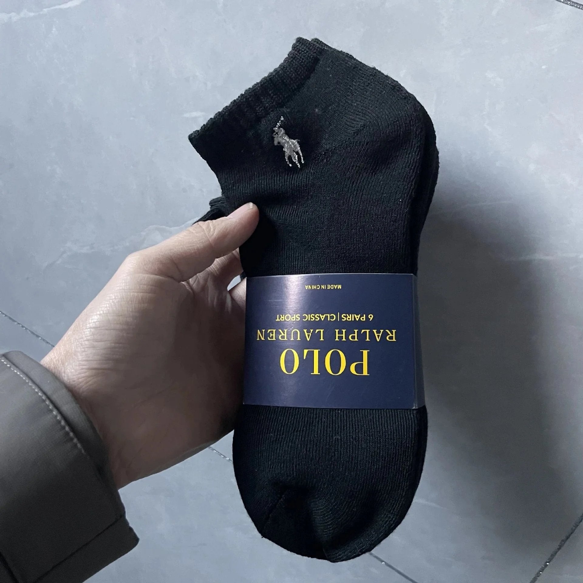 Ralph Lauren Sock Embroidered Socks Towel Bottom Classic Long Tube Casual Socks