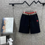 Burberry Shorts TB Letter Embroidery logo Five-point Shorts25ss New Drawstring Casual Summer Pants American Style5Two-in-One Casual Sweatpants for Men and Women, Pure Cotton Joggers