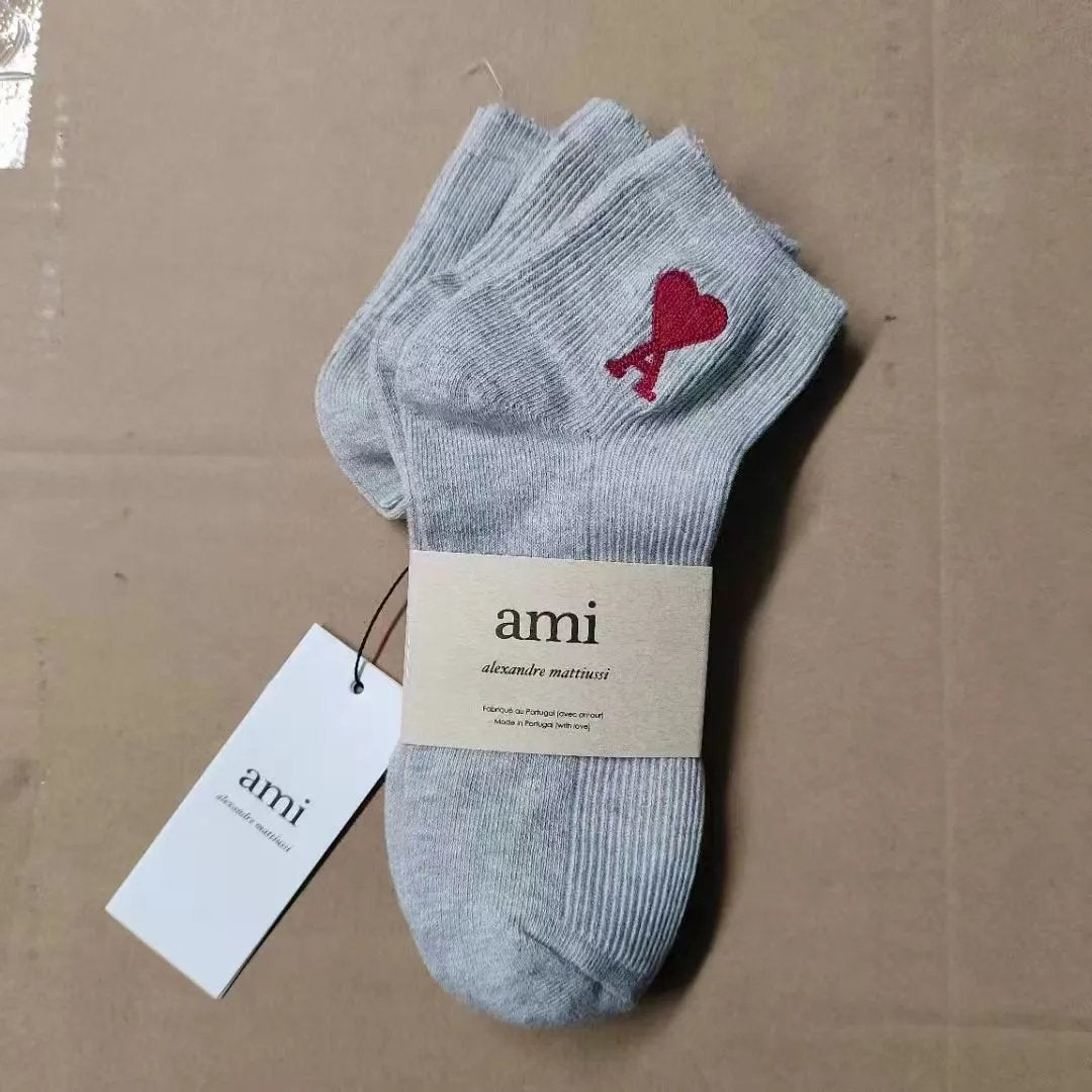 Ami Sock Pure Cotton Breathable Socks-CY