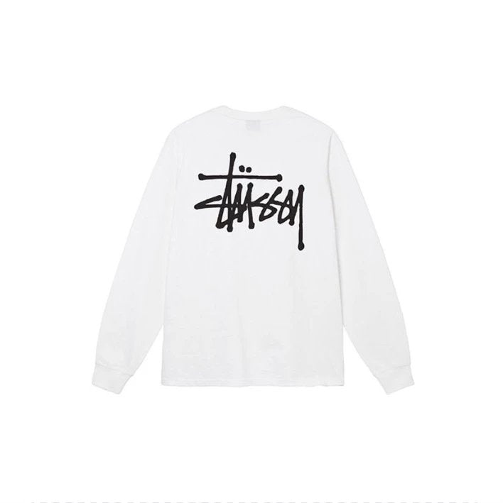 Stussy Hoodie Top Version23Autumn New Classic Printed Men's and Women's Long Sleeves Loose Couple Long T