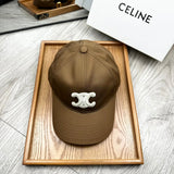 Celine Hat Big Label logo Baseball Cap Sunshade Sun Protection Duckbill Cap Large Head Circumference Slimming Face Curved Brim Versatile Sports Hat for Men and Women Couples Same Style