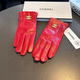 Chanel Gloves Casual Fashion Leather Gloves2024New Exclusive Launch‼Touch Screen Gloves【Original Quality】Official Network Synchronization Ladies New High-End Sheepskin Gloves Goddess First Choice Can Not Be Missed 100% Choose Imported Sheepskin Leather De