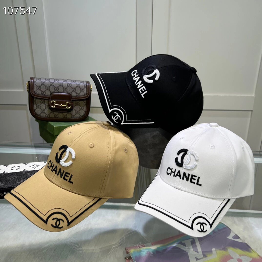 Chanel Hat New Summer Boutique Recommended by Stars，Super Easy to Match Clothes，Fashionable，Excellent Texture，Style Breathable Not Bulkhead