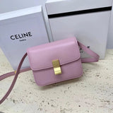 Celine women's bag Top version 【Original Surrogate Shopping Grade】Classic ClassicBox Package Square Bag Stewardess Bag TRIOMPHE Arc De Triomphe box Bag Flap Bag Shoulder Bag Messenger Bag New Women's Bag Teen18.5cm Small Size192532Medium24cm88007