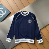 Gucci Hoodie 24ss Retro Classic1921Series Embroidered Ribbed Color-Block Design Crewneck Sweatshirt Home Crewneck Sweatshirt Pullover Long Sleeve Base Shirt Outerwear Fashion Unisex Sports Casual OS Loose Fit Versatile New Autumn Winter Collection