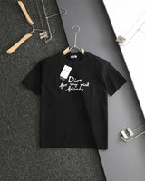 Dior T-shirt Chest Letter Embroidery logo round Neck Short Sleeve25ss New pure cotton T Unisex T-Shirt OS Loose Fit Base Shirt Top Half Sleeve T-Shirt