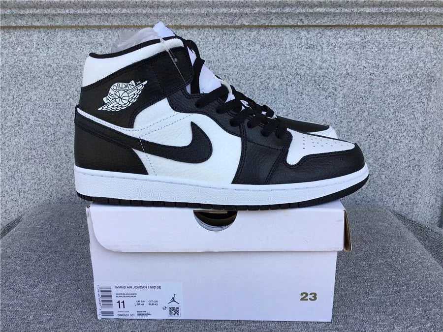 Air Jordan 1 Mid shoes New All-Match Trendy Men's Casual Sports Shoes