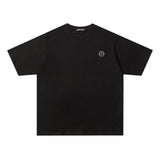 Chrome Hearts T-shirt Front Chest Small Logo Rhinestone Horse Hoof LOGO round Neck Short Sleeve25ss New pure cotton T Unisex T-Shirt OS Loose Fit Base Shirt Top T-Shirt Short Sleeve