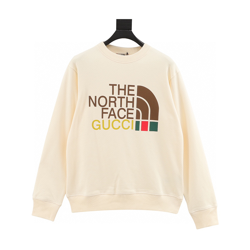 Gucci Hoodie Classic North Joint Name Printed Crew Neck Sweatshirt Men and Women Same Style