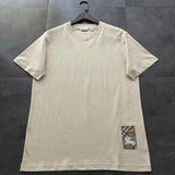 Burberry T-shirt Plaid Badge on the Front logo round Neck Short Sleeve25ss New pure cotton T Unisex T-Shirt OS Drop Shoulder Loose Fit Base Shirt Top T-Shirt Short Sleeve