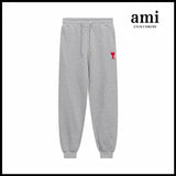 Ami Hoodie Ami Hoodie Couple Suit Classic Love Cotton Loose round Neck Raglan Hooded Sweater Leisure Tappered Trousers-CY