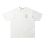 LOEWE T-shirt Color-blocked Towel Embroidery on the Chest LOGO round Neck Short Sleeve25ss New pure cotton T Unisex T-Shirt OS Loose Fit Base Shirt Top Half Sleeve T-Shirt