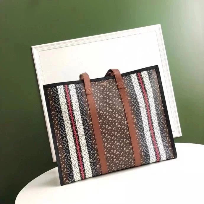 Burberry Women's Bag Top version 【Level Surrogate Shopping】Latest Italian Original Tote Bag Shopping Bag Original Single Handbag Clutch Shoulder Messenger Bag Women's Bag