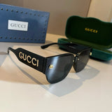 Gucci Sunglasses Brand Letter Gold Label Temple Sunglasses Slimming Non-Prescription UV Protection Unisex Couple Style Driving Beach Fishing25ss New Sports Casual Versatile