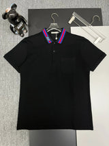 Gucci T-shirt Collar Brand Embroidery logoPOLO Short Sleeve Turn-down Collar Shirt Unisex Summer Loose Fit T Business Commuter Short Sleeve Shirt Plus Size
