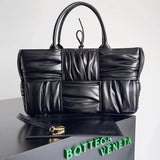 Bottega Veneta Women's Bag Top version 【Super High Version Original Factory】2023Early Spring New Home Arco Pleated Tote Bag Tote Bag New Arco Tote Bag Shopping Bag Mummy Bag Large Handbag Mini Tote Vegetable Basket Bag Woven Bag Woven Tote Bag Women's Bag