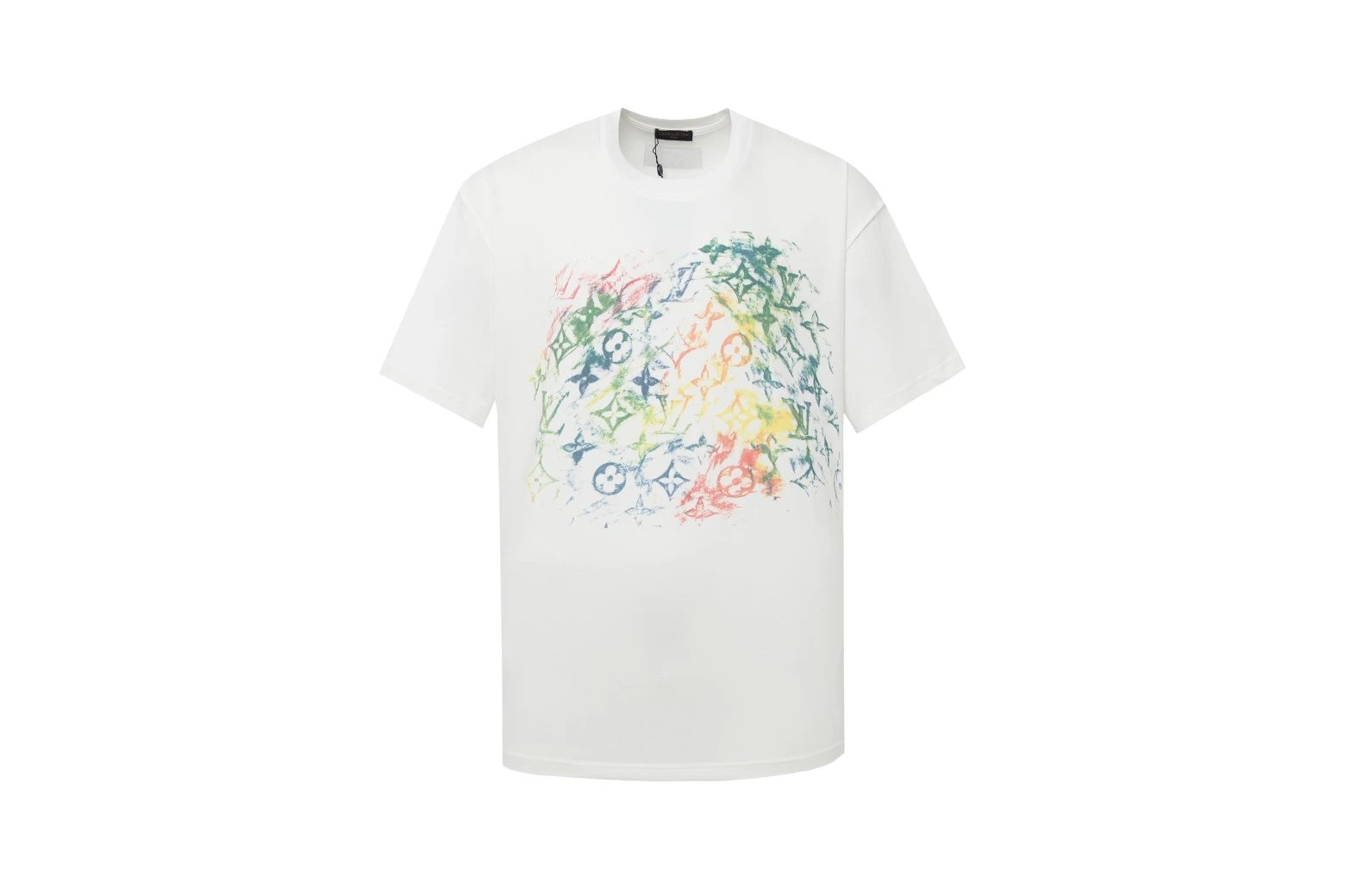 Louis Vuitton LV T-shirt Crayon Graffiti logo Round neck short-sleeve pure cotton T Unisex T-Shirt OS Loose Fit Base Shirt Summer New Casual Simple B Home T-shirt