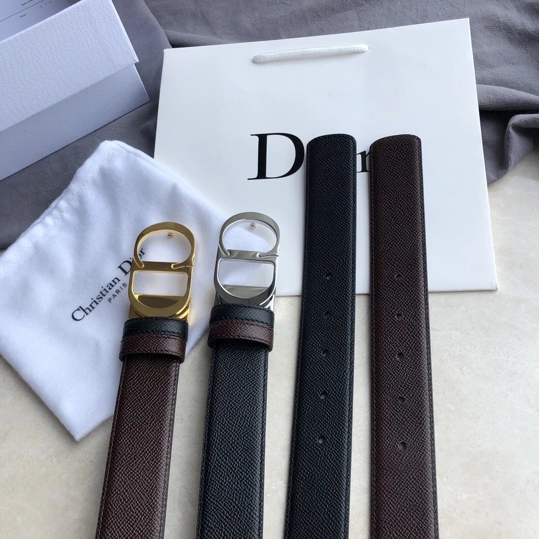 Dior Belt Top version Belt Genuine Cattlehide Leather Surface Belt Men's Leather Belt Double-Sided Head Layer Cowhide Universal Business Man's Belt Men's and Women's Business Casual Belt Belt Men's High-End Belt3.5Ferragamo Belt Male Ferragamo