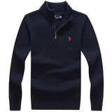 Ralph Lauren Sweater Knitwear round Neck Pullover Men's Bottoming Casual Winter Thickened New Sweater Zipper