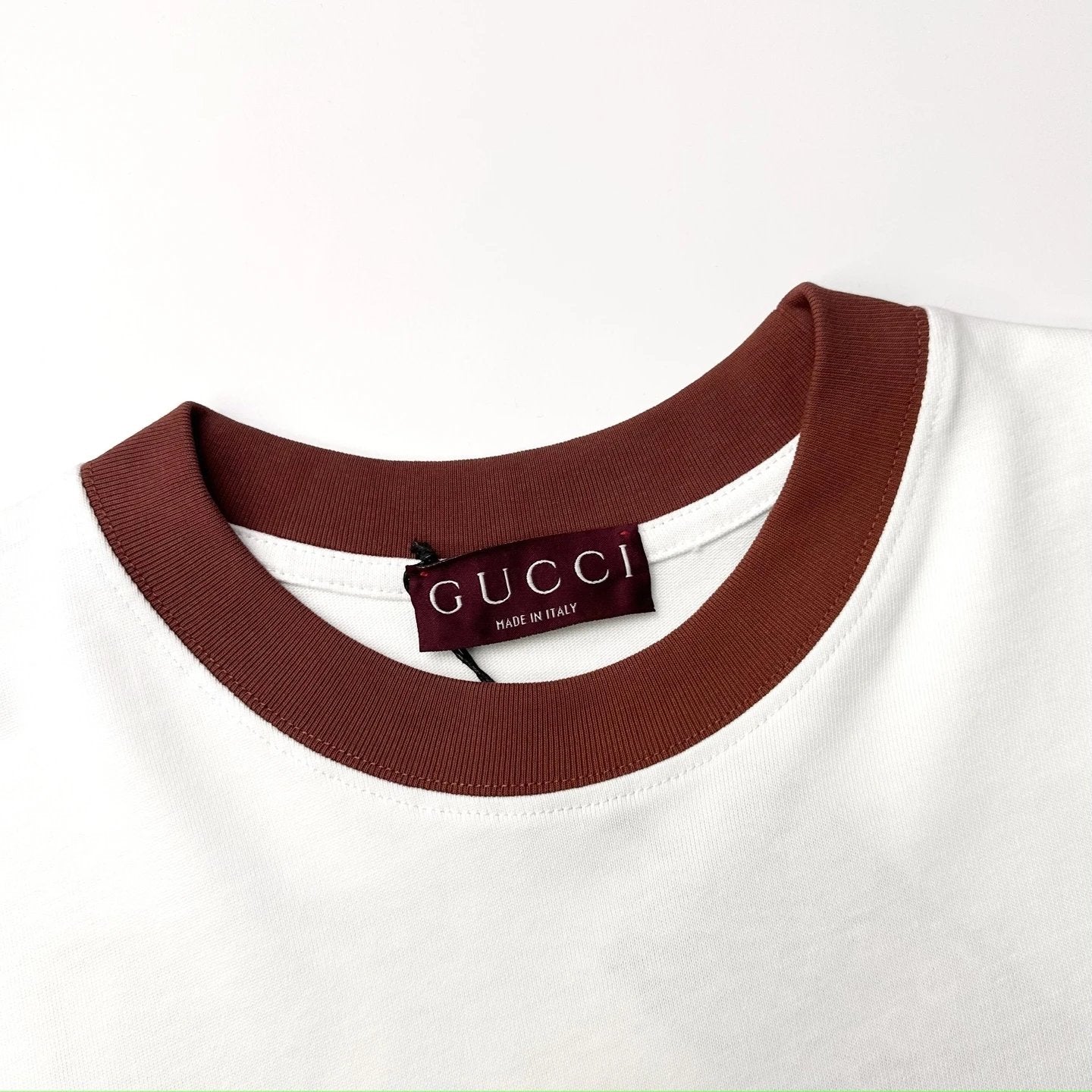 Gucci T-shirt New Style Letter Color Block Print logo round Neck Short Sleeve25ss New pure cotton T Unisex T-Shirt OS Loose Fit Base Shirt Top Half Sleeve T-Shirt