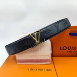 Louis Vuitton LV Belt Belt Men's Graffiti Casual All-Matching Men's Smart Guy Belt Trendy Brand Pant Belt Young Student Pants Belt