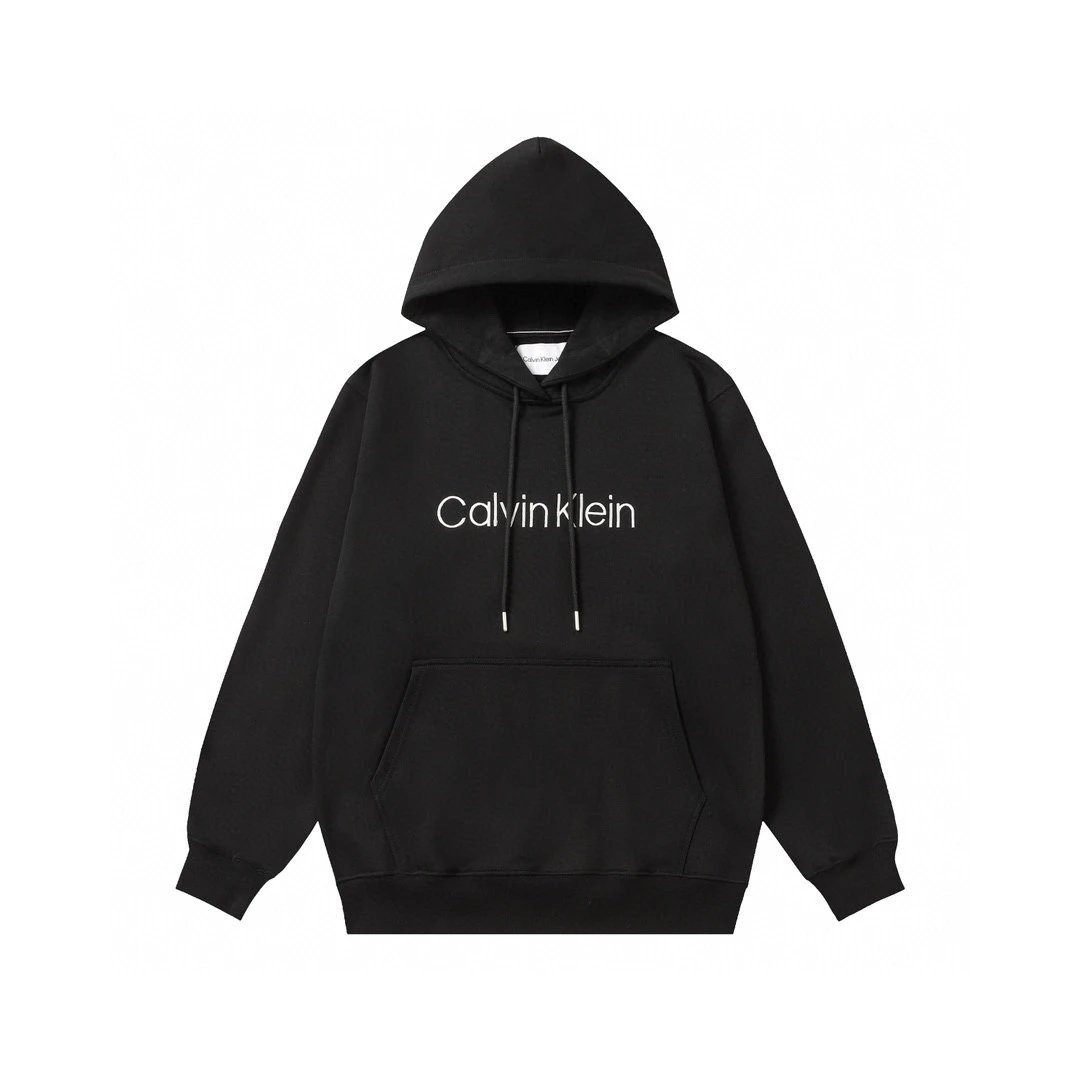 Calvin Klein Hoodie Top Version Counter Same Style Heavy New Casual Hooded Sweater Versatile Loose Hoodie Trendy Pure Cotton