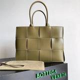 Bottega Veneta Women's Bag Top version 【Version】Arco Tote Bag Large38cm Woven Bag Large Shopping Bag Men and Women totebag One-Shoulder Crossbody Calfskin Bag Woven Suede tote Bag Mummy Bag Shopping Bag Commuter Bag Woven Bag