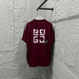 Givenchy T-shirt Back Splash Ink Letter Totem Print logo round Neck Short Sleeve25ss New pure cotton T Unisex T-Shirt OS Drop Shoulder Loose Fit Base Shirt Top T-Shirt Short Sleeve