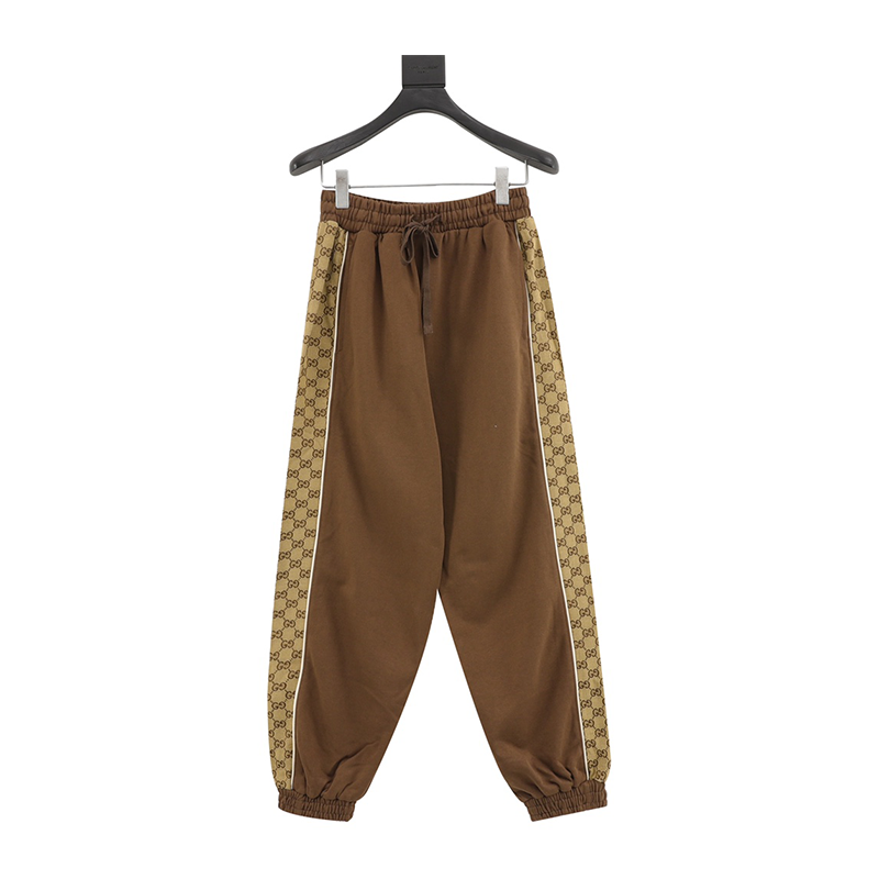 Gucci Sweatpants Splicing Sports Suit·Trousers for Men and Women