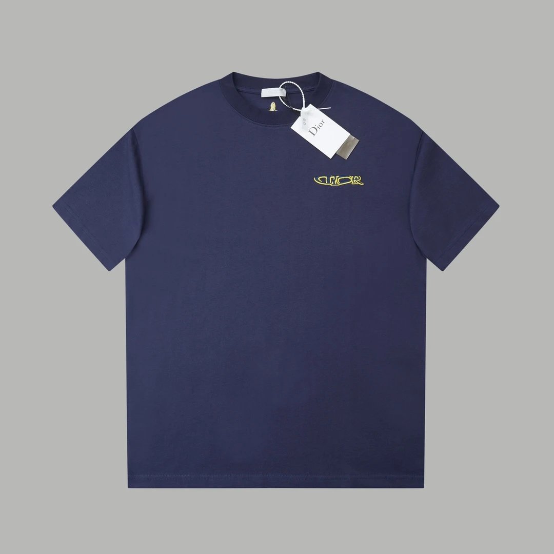 Dior T-shirt 25SS Early Spring New Collaboration Ski Series Letters logo Embroidered Short Sleeve Unisex Couple Style T T-shirt