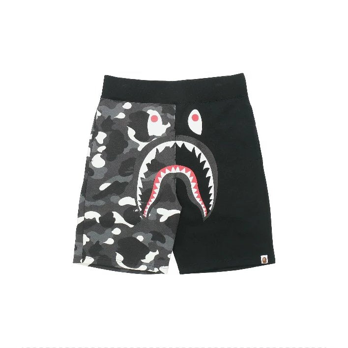 Bape Shorts Top Version Fashion Brand Shark Shorts Camouflage Men's and Women's Same Casual Five-Point Sports Pants