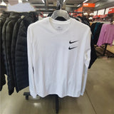 Nike /Men and Women Couple Double Hook Cotton round Neck Sweater Sports Casual Pullover Long Sleeve T T-shirt DB6156